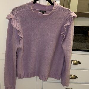 Wild Fable Lavender Ruffle Sweater